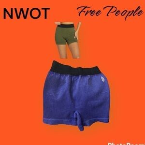 NWOT Free people PURPLE seamless shorts XS/S